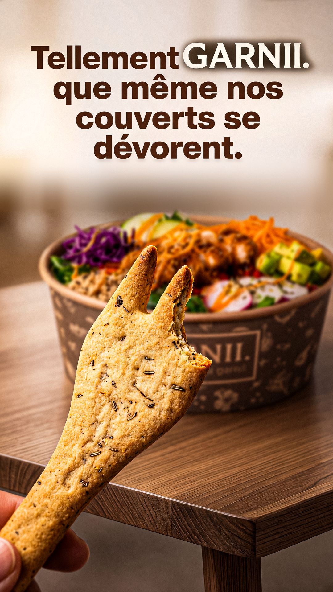 Couverts comestibles GARNII
